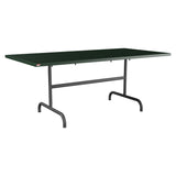 Schaffner Säntis Table repas rabattable 180x90cm – Vert Sapin 66 / Noir 91
