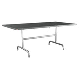 Schaffner Säntis Table repas rabattable 180x90cm – Graphite 73 / Galvanisé à chaud 02