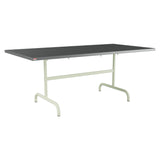 Schaffner Säntis Table repas rabattable 180x90cm – Graphite 73 / Vert Pastel 64