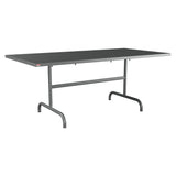 Schaffner Säntis Table repas rabattable 180x90cm – Graphite 73 / Graphite 73