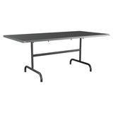 Schaffner Säntis Table repas rabattable 180x90cm – Graphite 73 / Anthracite 77