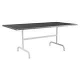 Schaffner Säntis Table repas rabattable 180x90cm – Graphite 73 / Gris Argent 78
