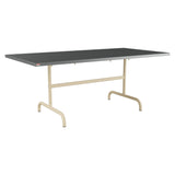 Schaffner Säntis Table repas rabattable 180x90cm – Graphite 73 / Marron Pastel 83