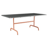Schaffner Säntis Table repas rabattable 180x90cm – Graphite 73 / Terracotta 84