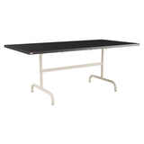 Schaffner Säntis Table repas rabattable 180x90cm – Anthracite 77 / Sable Pastel 15