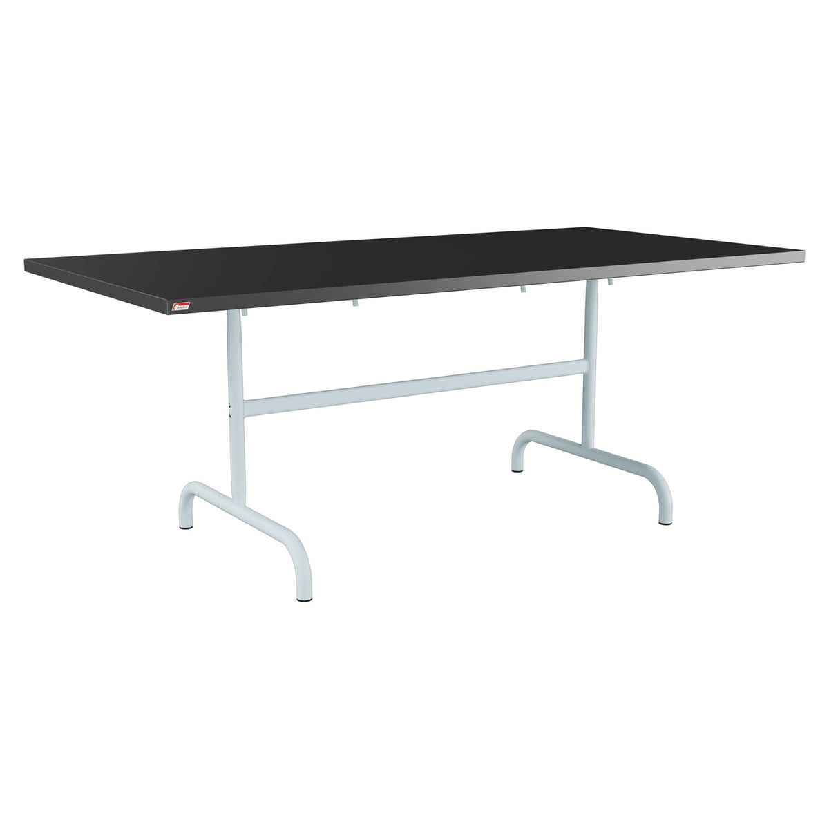 Schaffner Säntis Table repas rabattable 180x90cm – Anthracite 77 / Bleu Pastel 51