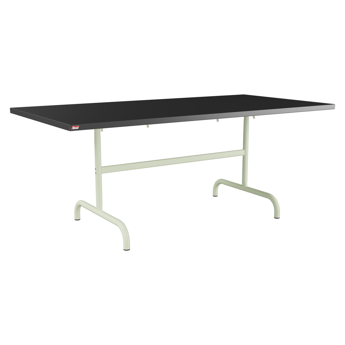 Schaffner Säntis Table repas rabattable 180x90cm – Anthracite 77 / Vert Pastel 64