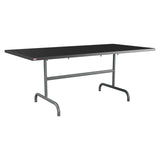 Schaffner Säntis Table repas rabattable 180x90cm – Anthracite 77 / Graphite 73