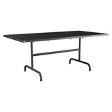 Schaffner Säntis Table repas rabattable 180x90cm – Anthracite 77 / Anthracite 77