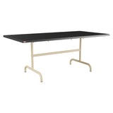 Schaffner Säntis Table repas rabattable 180x90cm – Anthracite 77 / Marron Pastel 83