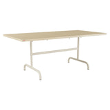 Schaffner Säntis Table repas rabattable 180x90cm – Marron Pastel 83 / Sable Pastel 15