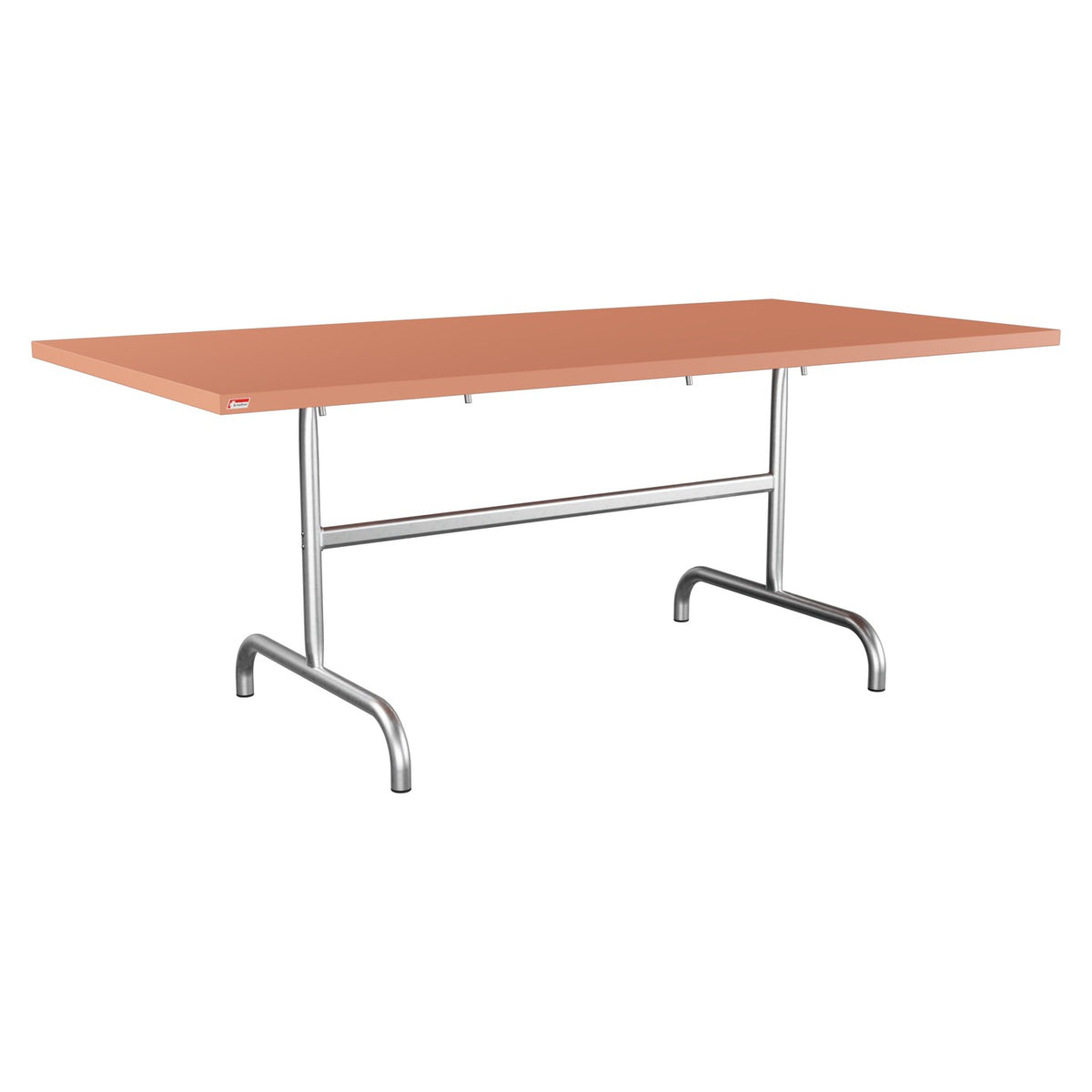 Schaffner Säntis Table repas rabattable 180x90cm – Terracotta 84 / Galvanisé à chaud 02