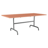 Schaffner Säntis Table repas rabattable 180x90cm – Terracotta 84 / Graphite 73