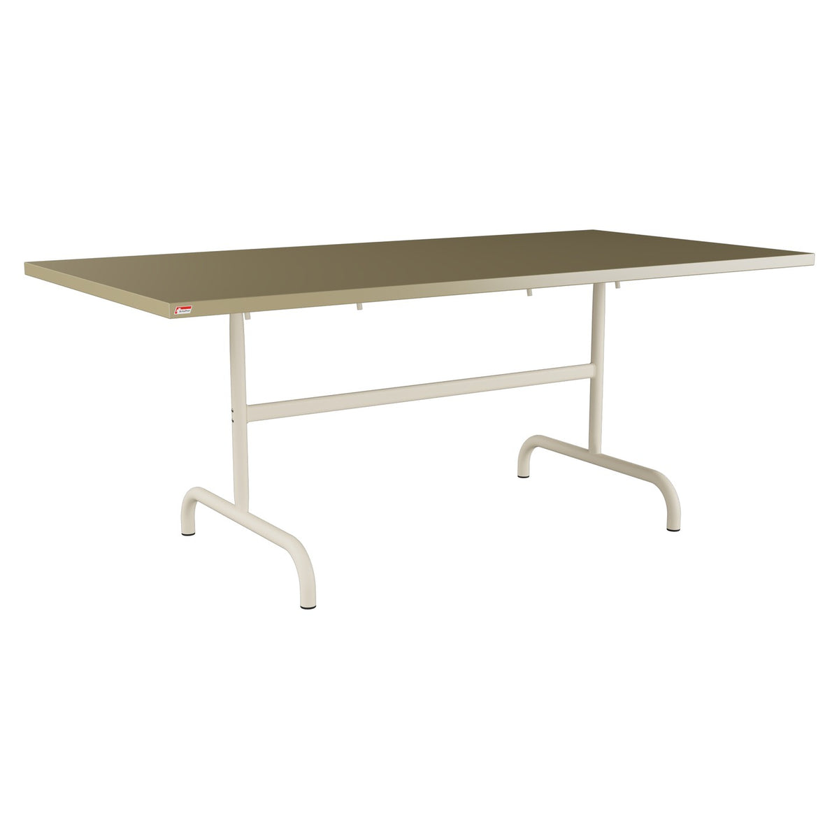 Schaffner Säntis Table repas rabattable 180x90cm – Champagne 85 / Sable Pastel 15