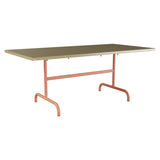 Schaffner Säntis Table repas rabattable 180x90cm – Champagne 85 / Terracotta 84