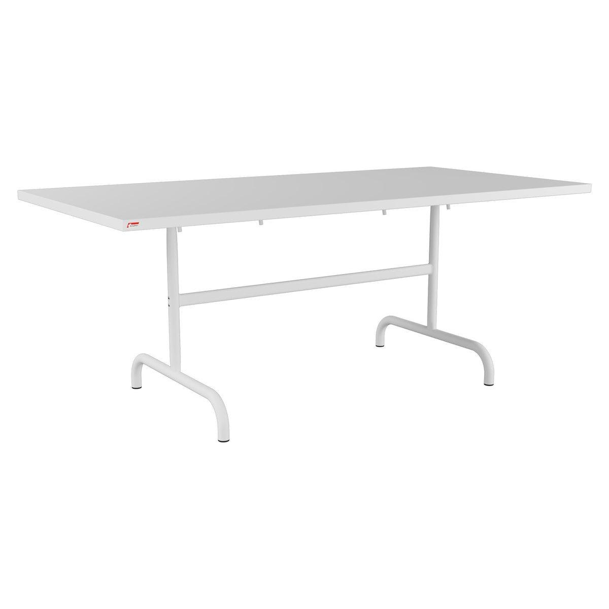 Schaffner Säntis Table repas rabattable 180x90cm – Blanc 90 / Blanc 90
