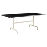 Schaffner Säntis Table repas rabattable 180x90cm – Noir 91 / Sable Pastel 15