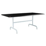 Schaffner Säntis Table repas rabattable 180x90cm – Noir 91 / Bleu Pastel 51