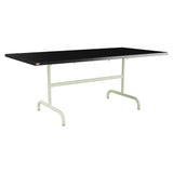 Schaffner Säntis Table repas rabattable 180x90cm – Noir 91 / Vert Pastel 64