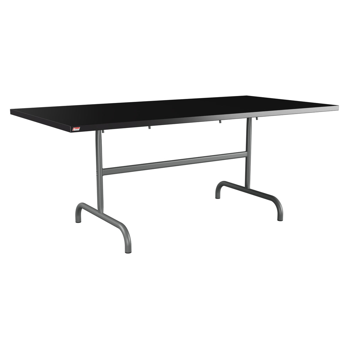 Schaffner Säntis Table repas rabattable 180x90cm – Noir 91 / Graphite 73