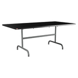 Schaffner Säntis Table repas rabattable 180x90cm – Noir 91 / Graphite 73