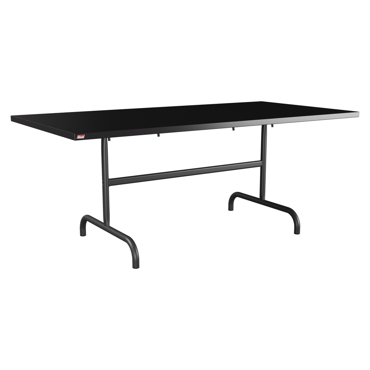 Schaffner Säntis Table repas rabattable 180x90cm – Noir 91 / Anthracite 77