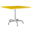 Schaffner Säntis Table repas rabattable 90x90cm – Jaune 11 / Galvanisé à chaud 02