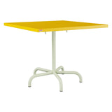 Schaffner Säntis Table repas rabattable 90x90cm – Jaune 11 / Vert Pastel 64