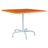Schaffner Säntis Table repas rabattable 90x90cm – Orange 13 / Bleu Pastel 51