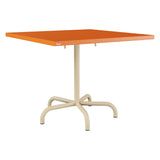 Schaffner Säntis Table repas rabattable 90x90cm – Orange 13 / Marron Pastel 83