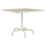 Schaffner Säntis Table repas rabattable 90x90cm – Sable Pastel 15 / Vert Pastel 64