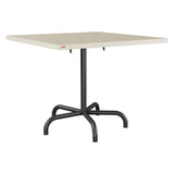 Schaffner Säntis Table repas rabattable 90x90cm – Sable Pastel 15 / Anthracite 77