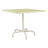 Schaffner Säntis Table repas rabattable 90x90cm – Jaune Buis 18 / Sable Pastel 15