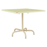 Schaffner Säntis Table repas rabattable 90x90cm – Jaune Buis 18 / Marron Pastel 83
