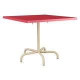 Schaffner Säntis Table repas rabattable 90x90cm – Rouge Érable 33 / Marron Pastel 83