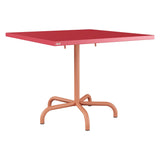 Schaffner Säntis Table repas rabattable 90x90cm – Rouge Érable 33 / Terracotta 84