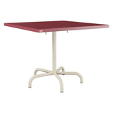 Schaffner Säntis Table repas rabattable 90x90cm – Bordeaux 38 / Sable Pastel 15