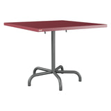 Schaffner Säntis Table repas rabattable 90x90cm – Bordeaux 38 / Graphite 73