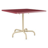 Schaffner Säntis Table repas rabattable 90x90cm – Bordeaux 38 / Marron Pastel 83
