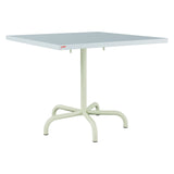 Schaffner Säntis Table repas rabattable 90x90cm – Bleu Pastel 51 / Vert Pastel 64