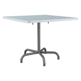 Schaffner Säntis Table repas rabattable 90x90cm – Bleu Pastel 51 / Graphite 73