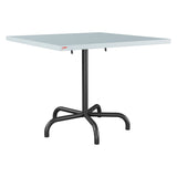 Schaffner Säntis Table repas rabattable 90x90cm – Bleu Pastel 51 / Anthracite 77