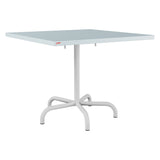 Schaffner Säntis Table repas rabattable 90x90cm – Bleu Pastel 51 / Gris Argent 78