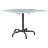 Schaffner Säntis Table repas rabattable 90x90cm – Bleu Pastel 51 / Noir 91