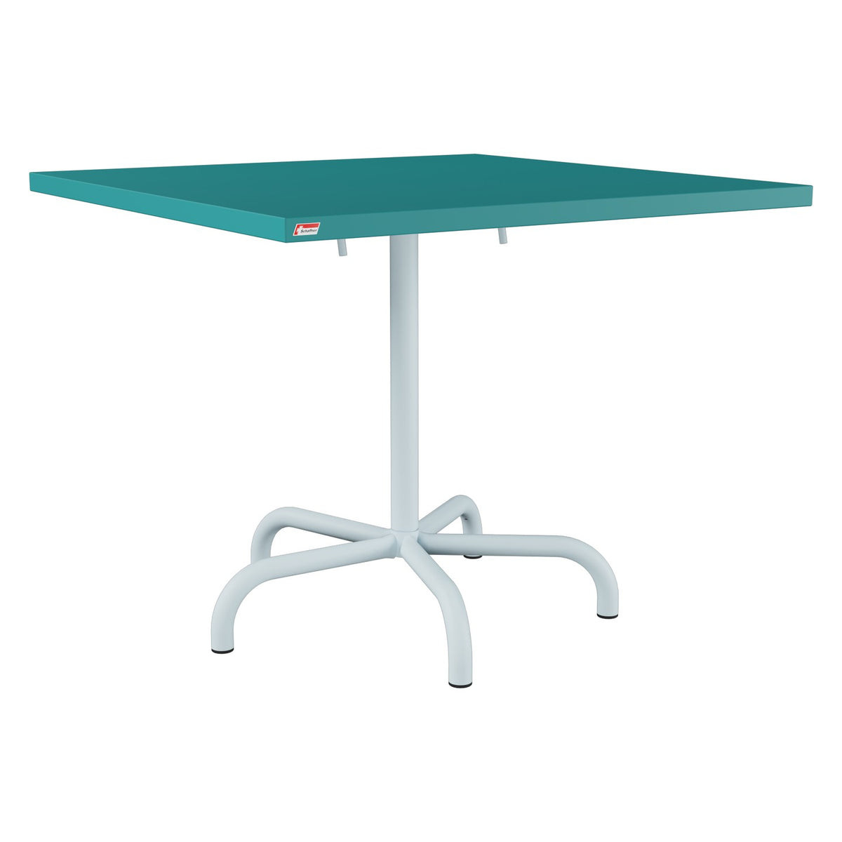 Schaffner Säntis Table repas rabattable 90x90cm – Bleu Kali 56 / Bleu Pastel 51
