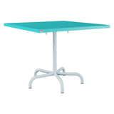 Schaffner Säntis Table repas rabattable 90x90cm – Turquoise 58 / Bleu Pastel 51
