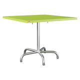 Schaffner Säntis Table repas rabattable 90x90cm – Vert clair 63 / Galvanisé à chaud 02