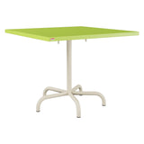 Schaffner Säntis Table repas rabattable 90x90cm – Vert clair 63 / Sable Pastel 15