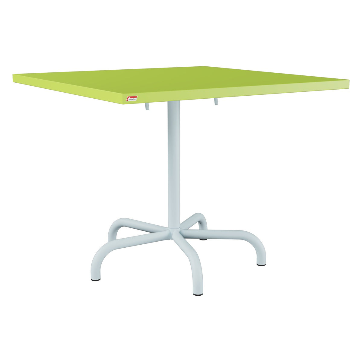 Schaffner Säntis Table repas rabattable 90x90cm – Vert clair 63 / Bleu Pastel 51