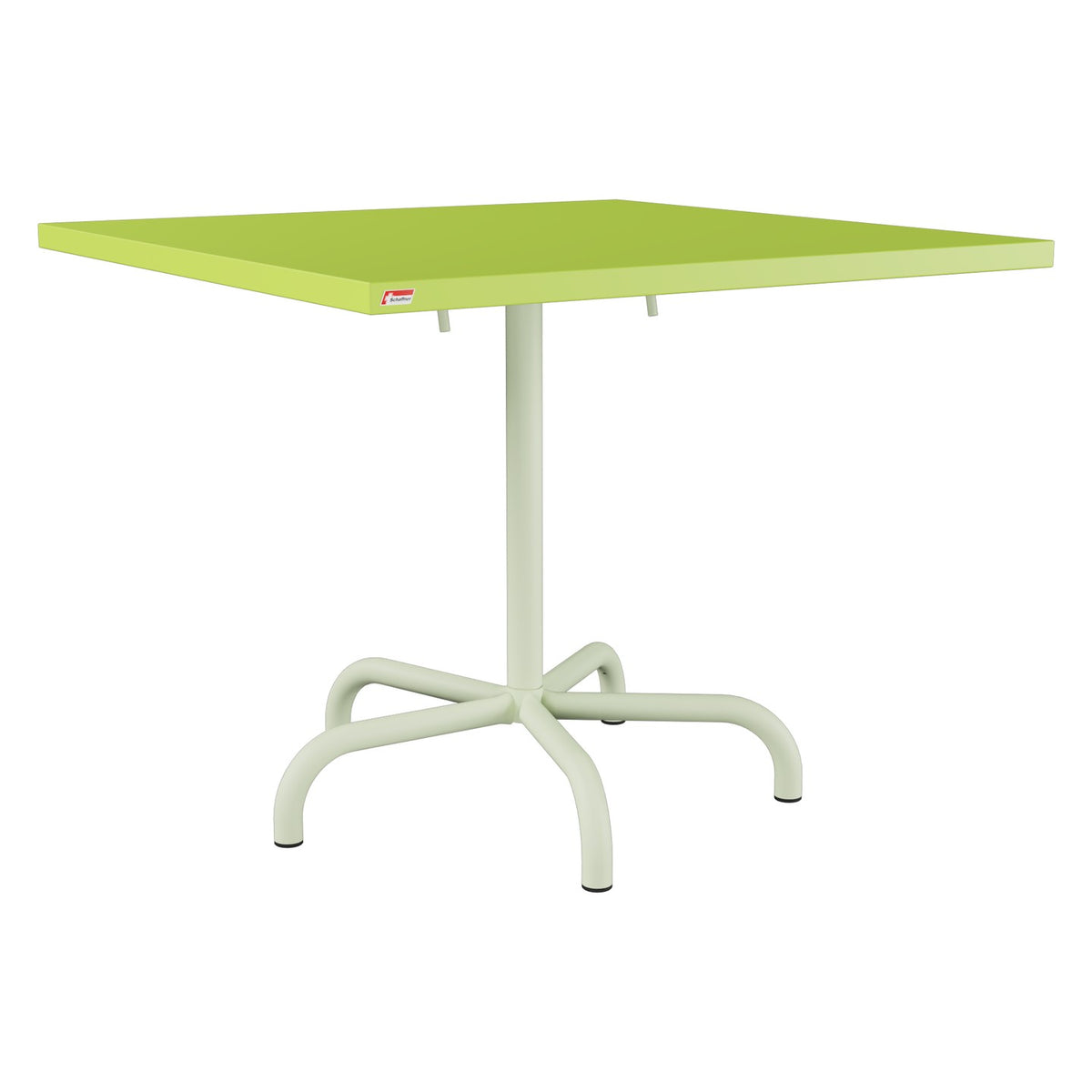 Schaffner Säntis Table repas rabattable 90x90cm – Vert clair 63 / Vert Pastel 64